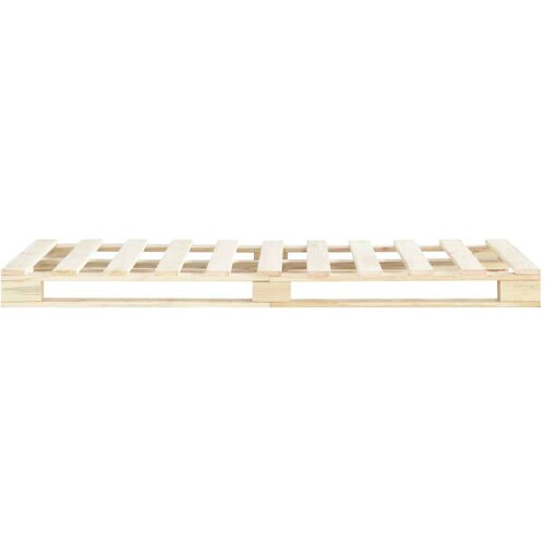 VidaXL okvir za krevet od paleta od masivne borovine 120 x 200 cm Slike