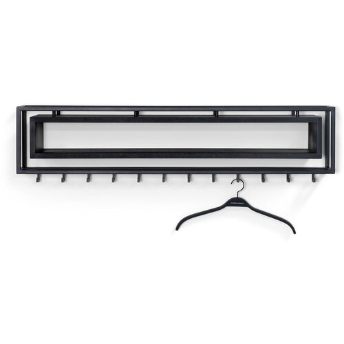 Spinder Design Crna metalna zidna vje&amp;scaron;alica s policom School &amp;ndash; Slike