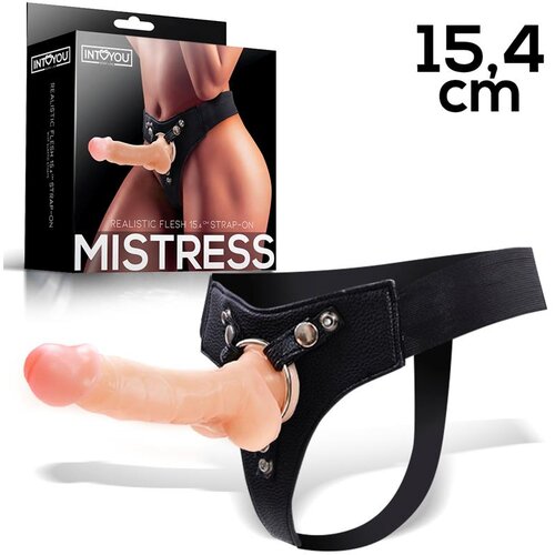 INTOYOU BDSM LINE Gospodarica Elastic Hernes s 15,4 cm naravni silikonski dildo, (21078456) Cene