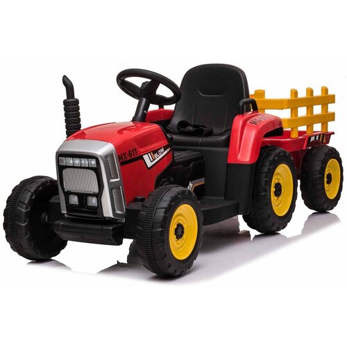 Beneo 12V Dječji traktor na akumulator s prikolicom crveni Cene