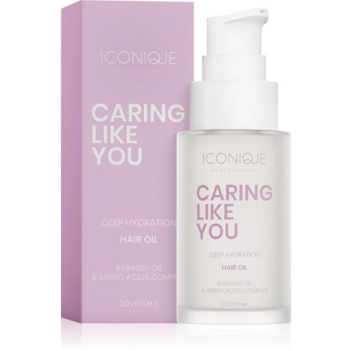ICONIQUE Professional CARING LIKE YOU Deep Hydration Hair Oil 30 ml vlažilno olje za suhe in po&amp;scaron;kodovane lase 30 ml Slike