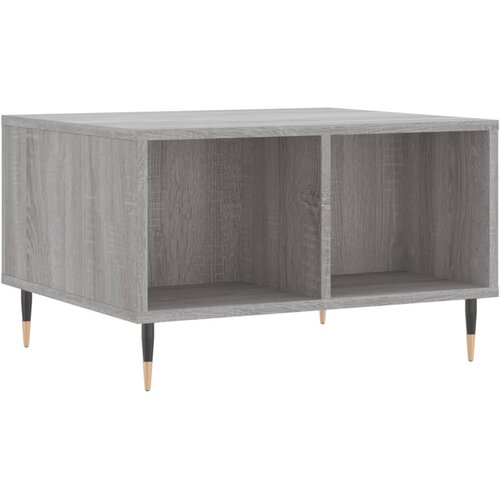 Maison Chic Klubska mizica - kavna mizica - Nizka mizica siva sonoma 60x50x36,5 cm inženirski les, (21752933) Slike