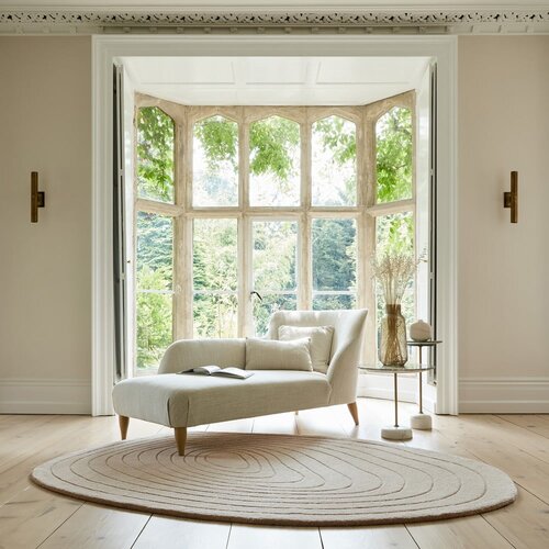 Flair Rugs Kremno bela volnena preproga 160x230 cm Puddle Wool &amp;ndash; Slike