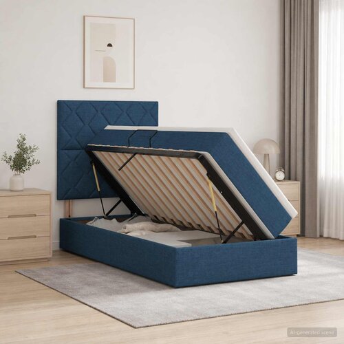  s madracem i skladištem Plava 100 x 200 cm tkanina Cene
