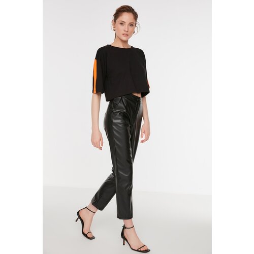 Trendyol Ženske hlače Leather Cene