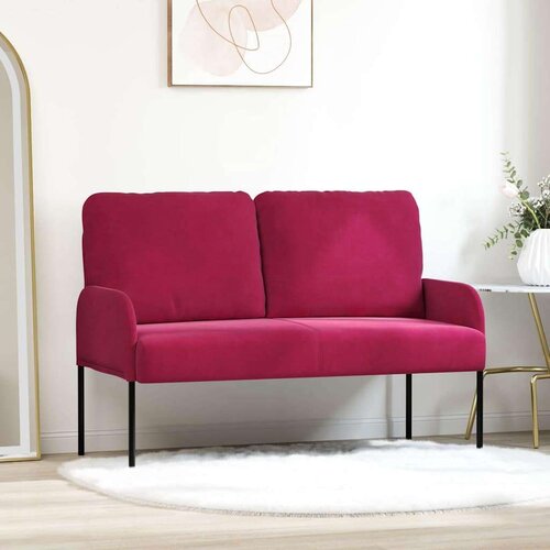  Sofe s jastukom 110cm Vinska crvena &Scaron;perploča - boja crnog vina 110 cm Cijene