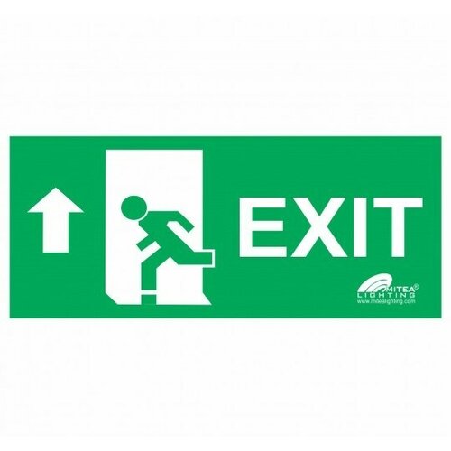 Mitea Lighting nalepnica exit gore zelena Slike