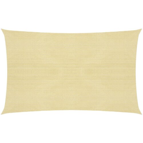 VidaXL Senčno jadro 160 g/m&amp;sup2; bež 2x4,5 m HDPE, (20609688) Slike