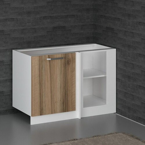 Hanah home kuhinjski element Minar 4138, 120 cm, beli / dore Cene
