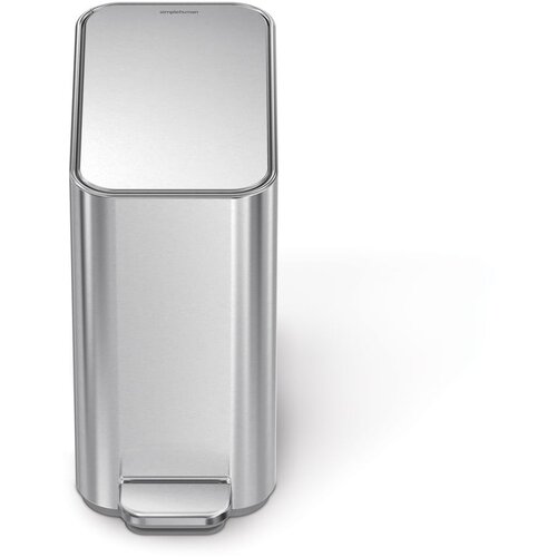 Simplehuman Jeklen ko&amp;scaron; za smeti s pedalom v mat srebrni barvi 5 l &amp;ndash; Slike