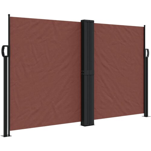  Uvlačiva bočna tenda 140 x 1000 cm smeđa Slike