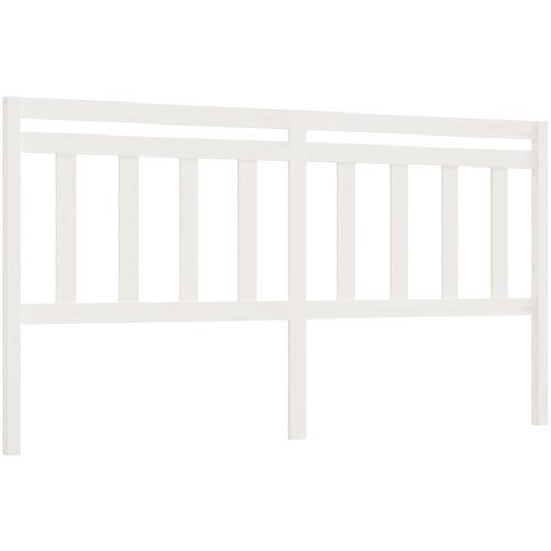 Maison Chic posteljno vzglavje - vzglavna omarica - nočna omarica belo 206x4x100 cm trdna borovina, (21706234) Cene