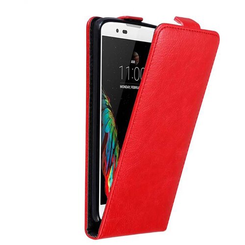 Cadorabo Ohi&scaron;je, združljivo z LG K10 2016 v rdeče jabolko - Za&scaron;čitni ovitek v obliki flipa z magnetnim zapiranjem, (20562089) Cene