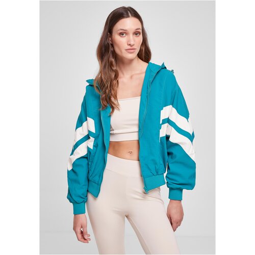 UC Ladies Ladies Crinkle Batwing Jacket watergreen/whitesand Slike