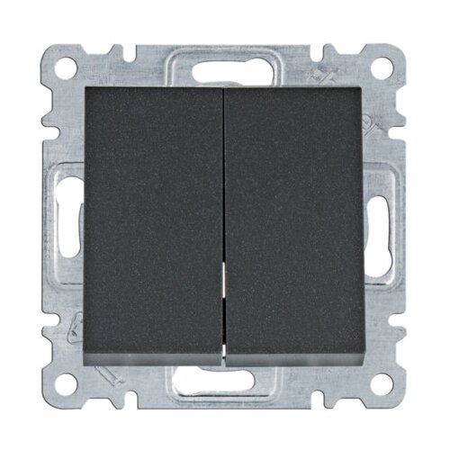 HAGER Prekidač serijski Lumina WL0043 crni Slike