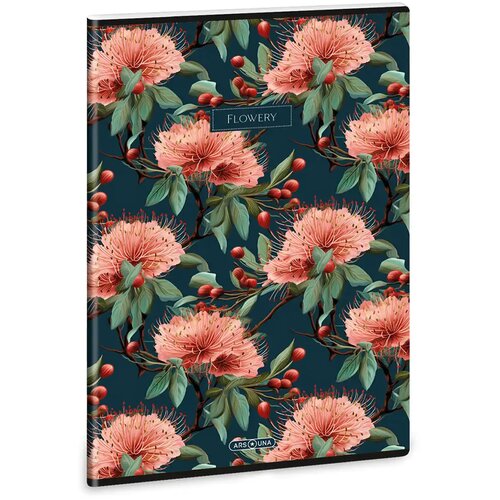 Ars Una Flowery Green dodatna spiralna kvadratna beležka A/4 Cene