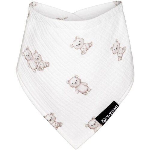 T-TOMI Muslin Bib Teddy podbradnik 30 x 45 cm 1 kom Slike