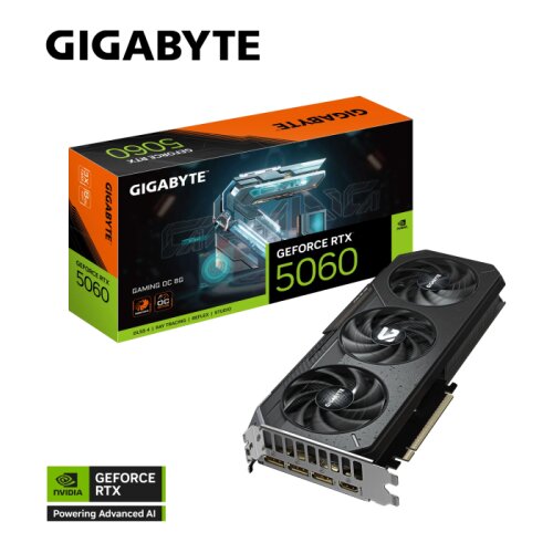 Gigabyte Grafična kartica GeForce RTX 5060 Gaming OC 8G, 8GB GDDR7, PCI-E 5.0 Cene