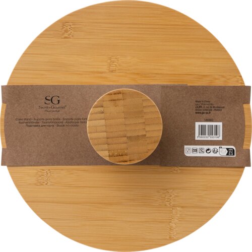 SG stalak za tortu bambus, 28x8 cm Slike