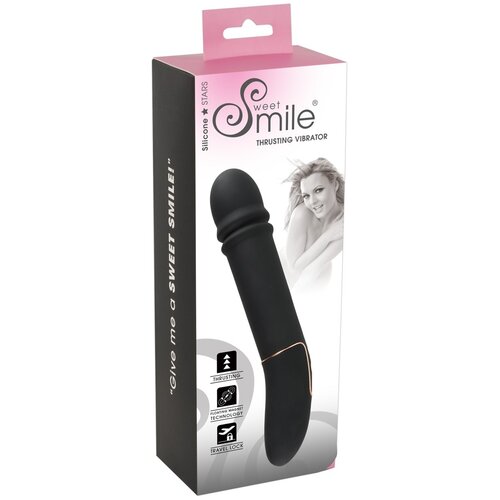 Sweet Smile thrusting vibrator black Cene