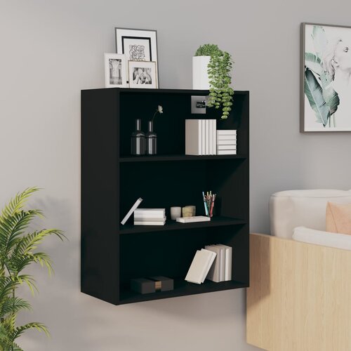 VidaXL viseći zidni ormarić crni 69,5 x 32,5 x 90 cm Slike