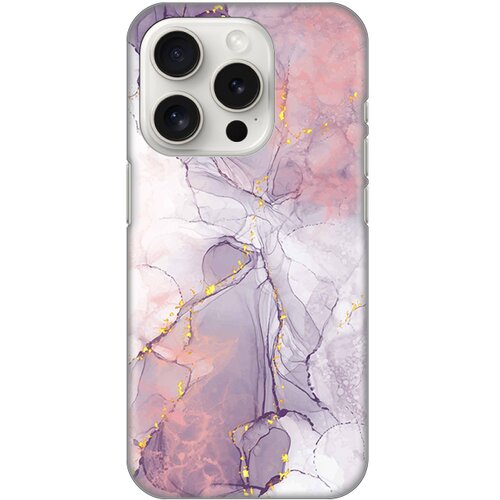 Torbica silikonska print za iphone 15 pro 6.1 pink marble Slike