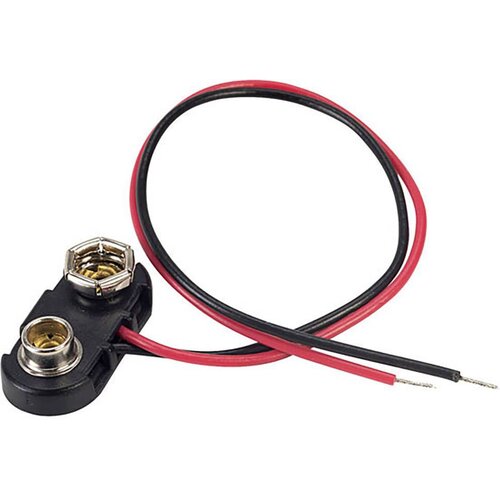 TRU COMPONENTS 18-0094 baterijska sponka 1x 9 V blok hitrosklopni priključek (D x &amp;Scaron; x V) 24.5 x 11.8 x 7.3 mm, (20635969) Slike