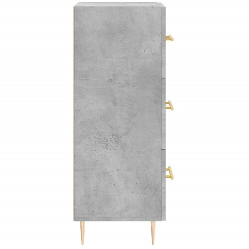  Komoda siva boja betona 34,5x34x90 cm od konstruiranog drva Slike