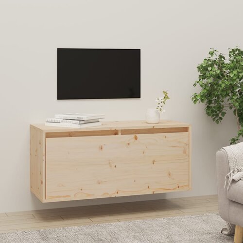 vidaXL Stenska omarica 80x30x35 cm trdna borovina Cene