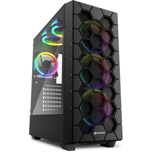 Sharkoon rgb hex midiatx okno črno ohi&scaron;je Cene