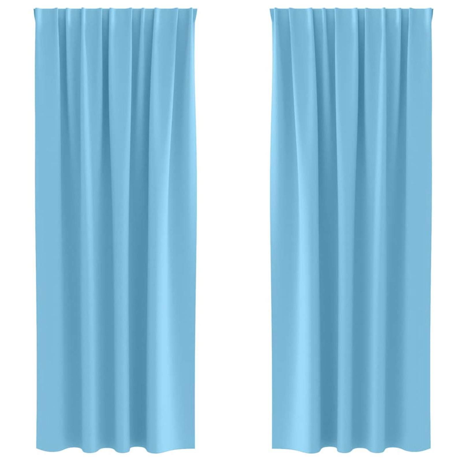vidaXL Zavese za zatemnitev z obroči 2 pcs Sveta modra 225 x 140 cm, (5000149038) Cene
