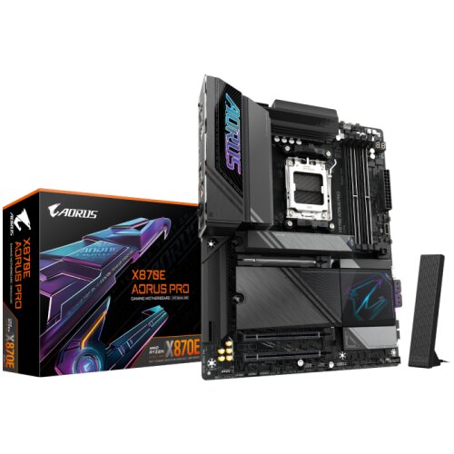 Gigabyte X870E AORUS PRO, DDR5, SATA3, USB4, DP, 2.5GbE, WiFi 7, AM5 ATX Cene