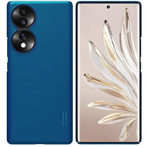 Nillkin Super Frosted Shield Pro maska za Honor 70 - Peacock Blue Slike