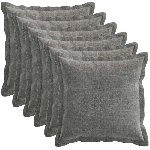  Presvlaka za jastuk 6 kom. HOUTEN Tamnosiva 30 x 30 cm - Tamnosiva 30 x 30 cm 6 Cijene