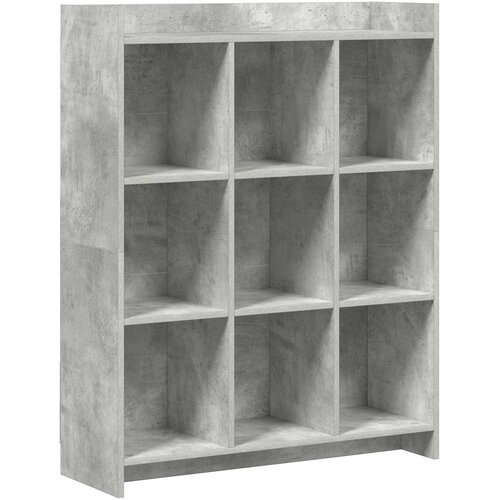 VidaXL Police za knjige Betonska siva 87 5 x 30 x 111 cm - Betonska siva 87 5 cm Slike