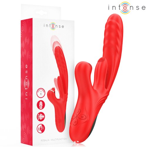 Intense Vibrator Rabbit Rosalia 3 In 1 Red Slike