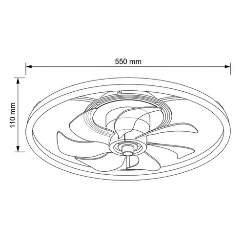 Brilagi LED prigu&amp;scaron;iva plafonski ventilator LED/66W/230V 55 cm bela/zlatna + daljinski upravljač Slike