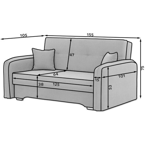 ELTAP Tamno siva sklopiva/s prostorom za odlaganje sofa od &amp;scaron;enila 155 cm Laine &amp;ndash; Slike
