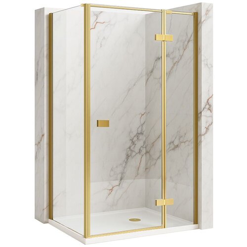 Rea Tuš kabina Atlas 80x100 Brush Gold Cene