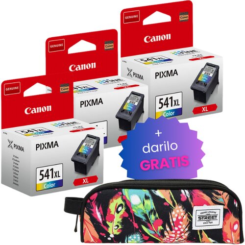 Canon Komplet kartuš CL-541XL (barvna), original, 3 kosi + DARILO GRATIS Cene