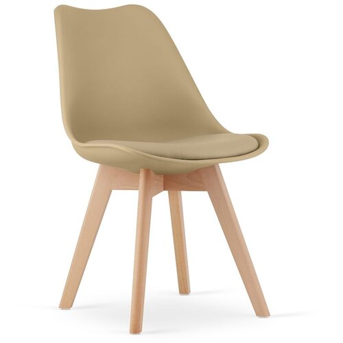  Stolica MARK - Tamno bež / Prirodne noge x 1 Cene