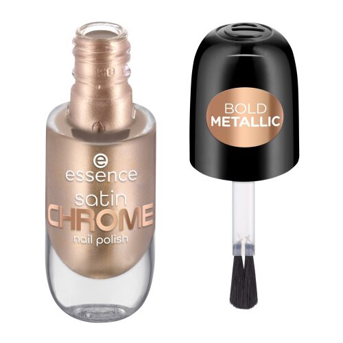 Essence lak za nohte - Satin Chrome Nail Polish - 01 Robotic Rose Cene