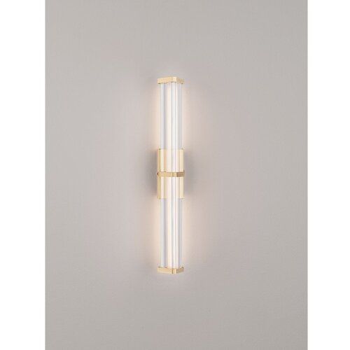 Nova Luce Kovinska LED zatemnitvena stenska svetilka v mat zlati barvi Pheme &amp;ndash; Slike