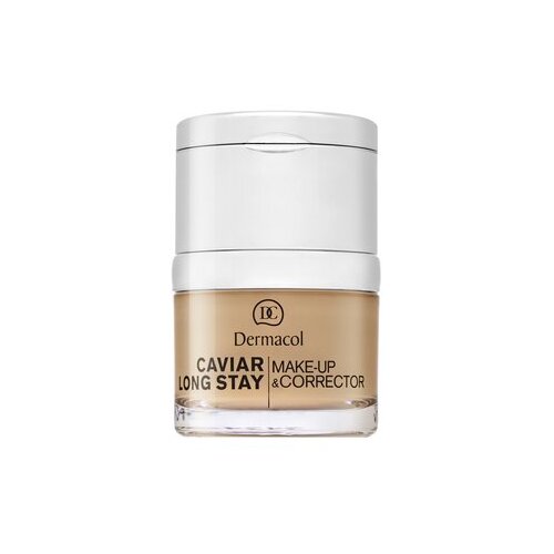 Dermacol Caviar Long Stay Make-Up &amp;amp; Corrector ličila z izvlečki kaviarja in izpopolnjujočim korektorjem 2 Fair 30 ml Slike