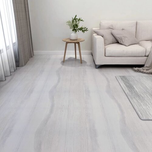  Samoljepljive podne obloge 55 kom PVC 5,11 m&amp;sup2; svjetlosive Slike