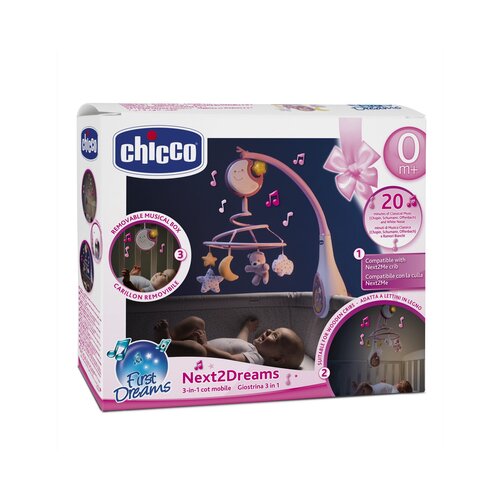 Chicco Next2Dreams vrteska roze Slike