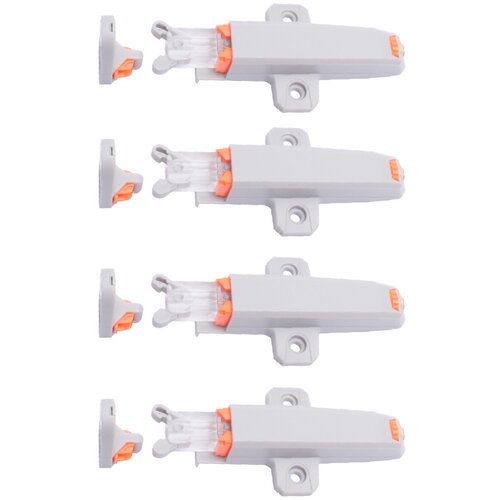 INF 4 Pack Push to Open Zapah za omarice - Samozaklepanje Gray, (5000246513) Cene