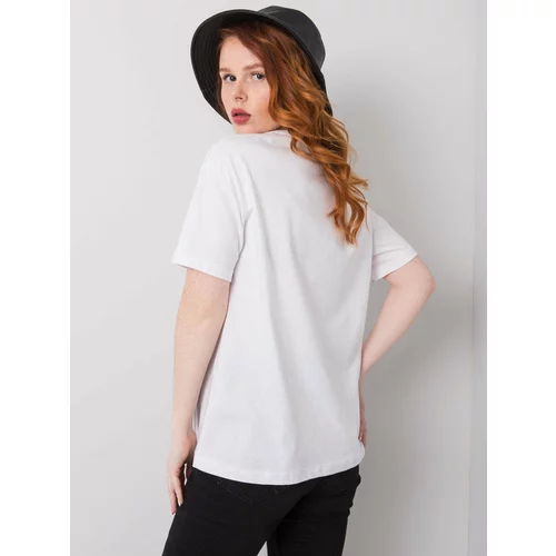 Fashion Hunters White cotton T-shirt Madelyn