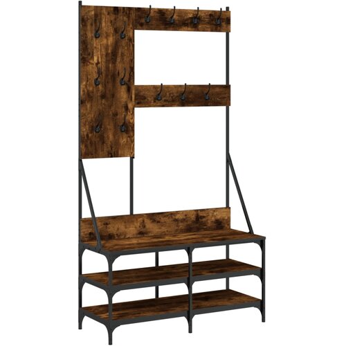 vidaXL Regal za oblačila s prostorom za čevlje dim. hrast 100x40x184cm, (21024797) Cene