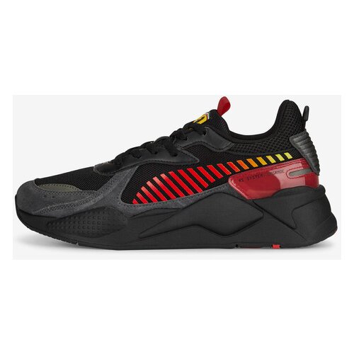 Puma Red and Black Men Sneakers Ferrari RS-X Black-Rosso Cors - Men Slike